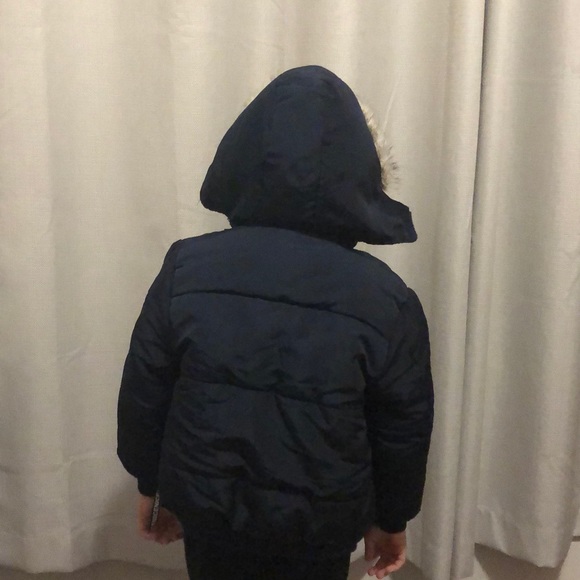 Navy winter coat - Picture 2 of 3